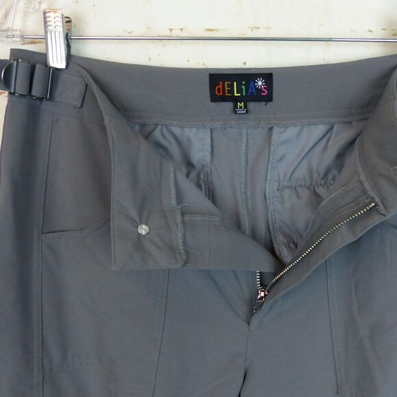 Dolls Kill dELiAs Gargo Pants Womens M Gray Empire Mind Relaxed Utility DuneCore - Picture 7 of 15